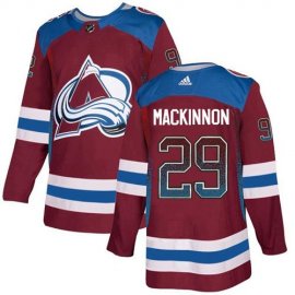 Adidas Colorado Avalanche #29 Nathan MacKinnon Burgundy Home Authentic Drift Fashion Stitched NHL Jersey