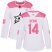 Adidas Dallas Stars #14 Jamie Benn White/Pink Authentic Fashion Womens Stitched NHL Jersey