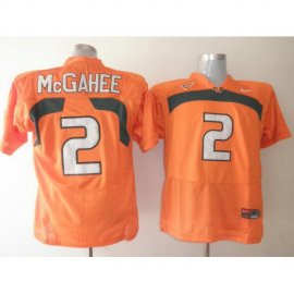 Miami Hurricanes 2 Willis McGahee Orange NCAA Jerseys