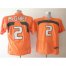 Miami Hurricanes 2 Willis McGahee Orange NCAA Jerseys