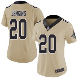 Nike New Orleans Saints #20 Janoris Jenkins Gold Womens Stitched NFL Limited Inverted Legend Jersey