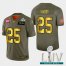 Kansas City Chiefs #25 LeSean McCoy Mens Nike Olive Gold Super Bowl LIV 2020 2019 Salute to Service Limited NFL 100 Jersey