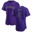 Colorado Rockies #2 Yonathan Daza Mens Nike Purple Alternate 2020 Authentic Player MLB Jersey