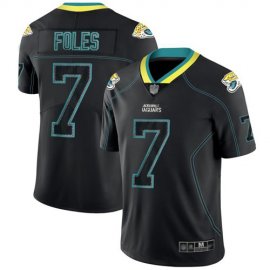 Nike Jacksonville Jaguars #7 Nick Foles Lights Out Black Mens Stitched NFL Limited Rush Jersey