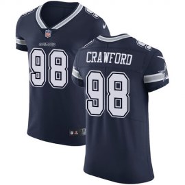 Nike Dallas Cowboys #98 Tyrone Crawford Navy Blue Team Color Mens Stitched NFL Vapor Untouchable Elite Jersey