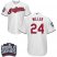 Cleveland Indians #24 Andrew Miller White Home 2016 World Series Bound Stitched Youth MLB Jersey