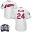 Cleveland Indians #24 Andrew Miller White Home 2016 World Series Bound Stitched Youth MLB Jersey