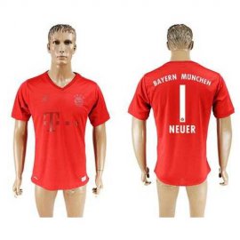 Bayern Munchen #1 Neuer Marine Environmental Protection Home Soccer Club Jersey