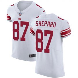 Nike New York Giants #87 Sterling Shepard White Mens Stitched NFL Vapor Untouchable Elite Jersey
