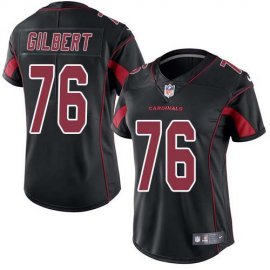 Nike Arizona Cardinals #76 Marcus Gilbert Black Womens Stitched NFL Limited Rush Jersey