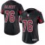Nike Arizona Cardinals #76 Marcus Gilbert Black Womens Stitched NFL Limited Rush Jersey