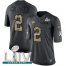 Nike Kansas City Chiefs #2 Dustin Colquitt Black Super Bowl LIV 2020 Mens Stitched NFL Limited 2016 Salute to Service Jersey
