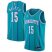 Mens Nike Charlotte Hornets #15 Kemba Walker Aqua NBA Jordan Swingman Hardwood Classics Jersey
