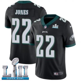 Nike Philadelphia Eagles #22 Sidney Jones Black Alternate Super Bowl LII Youth Stitched NFL Vapor Untouchable Limited Jersey