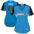 New York Yankees #99 Aaron Judge Blue 2017 All-Star American League Womens Stitched MLB Jersey