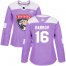 Adidas Florida Panthers #16 Aleksander Barkov Purple Authentic Fights Cancer Womens Stitched NHL Jersey