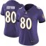Nike Baltimore Ravens #80 Miles Boykin Purple Team Color Womens Stitched NFL Vapor Untouchable Limited Jersey