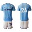 Manchester City #24 Adarabioyo Home Soccer Club Jersey