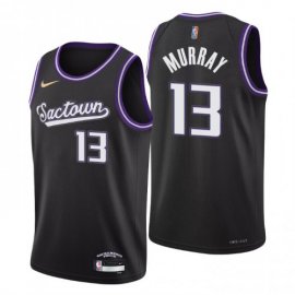 Sacramento Sacramento Kings #13 Keegan Murray Mens Nike Black 2021/22 Swingman NBA Jersey – City Edition Mens