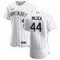 Colorado Rockies #44 Jose Mujica Mens Nike White Home 2020 Authentic Player MLB Jersey