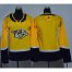 Adidas Nashville Predators Blank Yellow Home Authentic Womens Stitched NHL Jersey