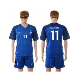 France #11 Martial Blue Soccer Country Jersey