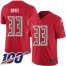 Nike Tampa Bay Buccaneers #33 Carlton Davis III Red Mens Stitched NFL Limited Rush 100th Season Jersey