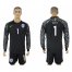 England #1 HART Black Goalkeeper 2018 FIFA World Cup Long Sleeve Soccer Jersey