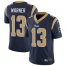 Nike Los Angeles Rams #13 Kurt Warner Navy Blue Team Color Mens Stitched NFL Vapor Untouchable Limited Jersey