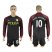 Manchester City #10 Kun Aguero Away Long Sleeves Soccer Club Jersey