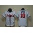 Atlanta Braves #10 Chipper Jones White Cool Base Stitched Youth MLB Jersey