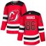 Adidas New Jersey Devils #86 Jack Hughes Red Home Authentic Drift Fashion Stitched NHL Jersey