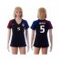Womens USA #5 Besler Away Soccer Country Jersey