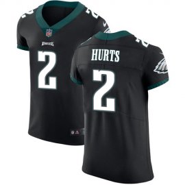 Nike Philadelphia Eagles #2 Jalen Hurts Black Alternate Mens Stitched NFL New Elite Jersey