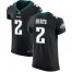 Nike Philadelphia Eagles #2 Jalen Hurts Black Alternate Mens Stitched NFL New Elite Jersey