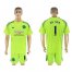 Manchester United #1 De Gea Shiny Green Goalkeeper Soccer Club Jersey