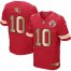 Nike Kansas City Chiefs #10 Tyreek Hill Red Team Color Mens Stitched NFL Elite Gold Jersey