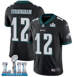 Nike Philadelphia Eagles #12 Randall Cunningham Black Alternate Super Bowl LII Youth Stitched NFL Vapor Untouchable Limited Jersey