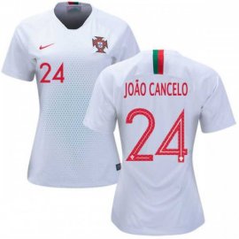 Womens Portugal #24 Joao Cancelo Away Soccer Country Jersey