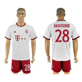Bayern Munchen #28 Badstuber White Soccer Club Jersey