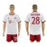 Bayern Munchen #28 Badstuber White Soccer Club Jersey