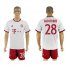 Bayern Munchen #28 Badstuber White Soccer Club Jersey