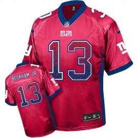 Nike New York Giants #13 Odell Beckham Jr Red Alternate Mens Stitched NFL Elite Drift Fashion Jersey
