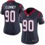 Nike Houston Texans #90 Jadeveon Clowney Navy Blue Team Color Womens Stitched NFL Vapor Untouchable Limited Jersey