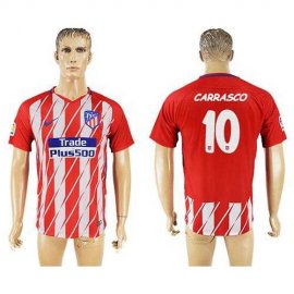 Atletico Madrid #10 Carrasco Home Soccer Club Jersey