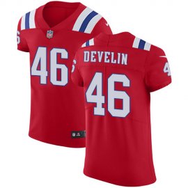 Nike New England Patriots #46 James Develin Red Alternate Mens Stitched NFL Vapor Untouchable Elite Jersey
