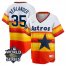 Astros 35 Justin Verlander Multi Color Nike 2022 World Series Cool Base Jersey