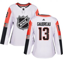 Adidas Calgary Flames #13 Johnny Gaudreau White 2018 All-Star Pacific Division Authentic Womens Stitched NHL Jersey