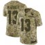 Nike Arizona Cardinals #13 Kurt Warner Camo Mens Stitched NFL Limited 2018 Salute to Service Jersey