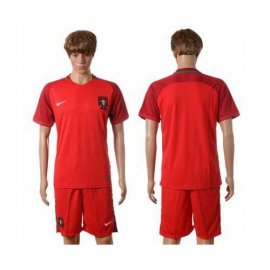 Portugal Blank Home Soccer Country Jersey